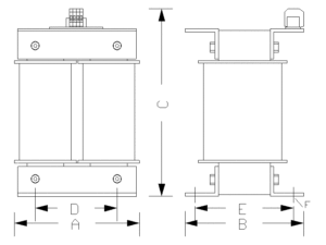 disegno trasformatori monofase isolamento per fotovoltaico morsettiere