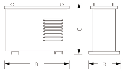 drawing of k-factor transformers