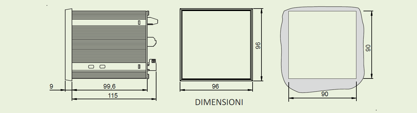 DQ61 - Dispositivo per la protezione, controllo, monitoraggio termico di trasformatori motori, generatori elettrici, applicazioni industriali