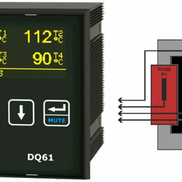 DQ61 - Dispositivo per la protezione, controllo, monitoraggio termico di trasformatori motori, generatori elettrici, applicazioni industriali