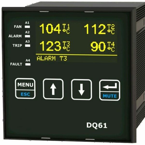 DQ61 - Dispositivo per la protezione, controllo, monitoraggio termico di trasformatori motori, generatori elettrici, applicazioni industriali