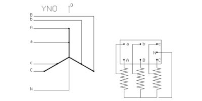 schema autotrasformatori trifase